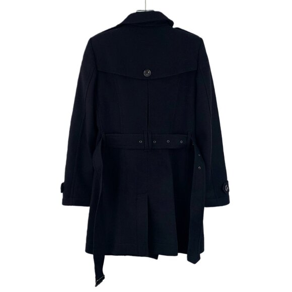 Burberry Black wool double-breasted long-sleeve coat - Picture 2 of 6